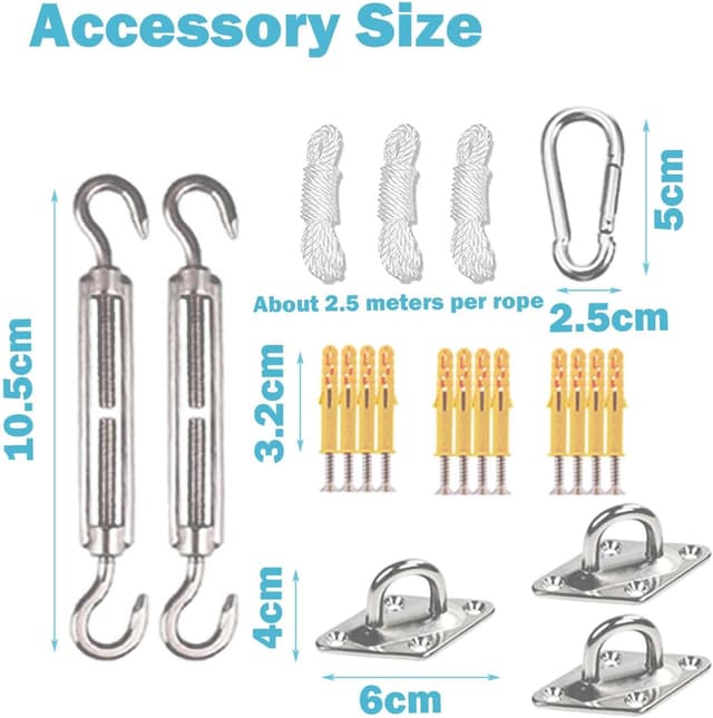 Detalle 2 de sunal Sonnensegel Dreieckig 3x3x4,3 m