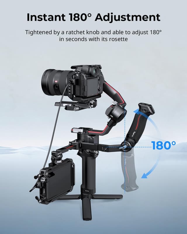 Thumbnail 6 de SMALLRIG Sling Handle für DJI RS 5/RS 2/RSC 2/RS 3/RS 4 – verstellbarer Gimbal-Handgriff mit QD-Buchse