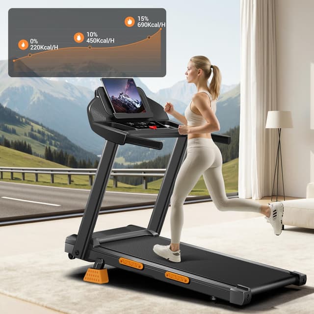 Detalle de CURSOR Tapis Roulant Salvaspazio con inclinazione 15%, motore 3.0 HP e display LED (fino a 12 km/h)