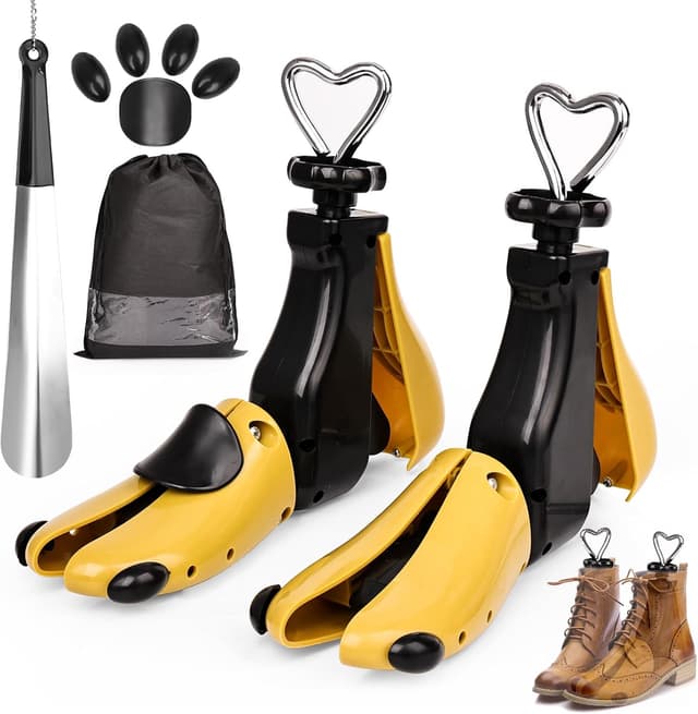 Detalle de Ostyel Schuhdehner (2 Stück) für Damen & Herren – einstellbare Breite und Länge zum Aufweiten von Schuhen