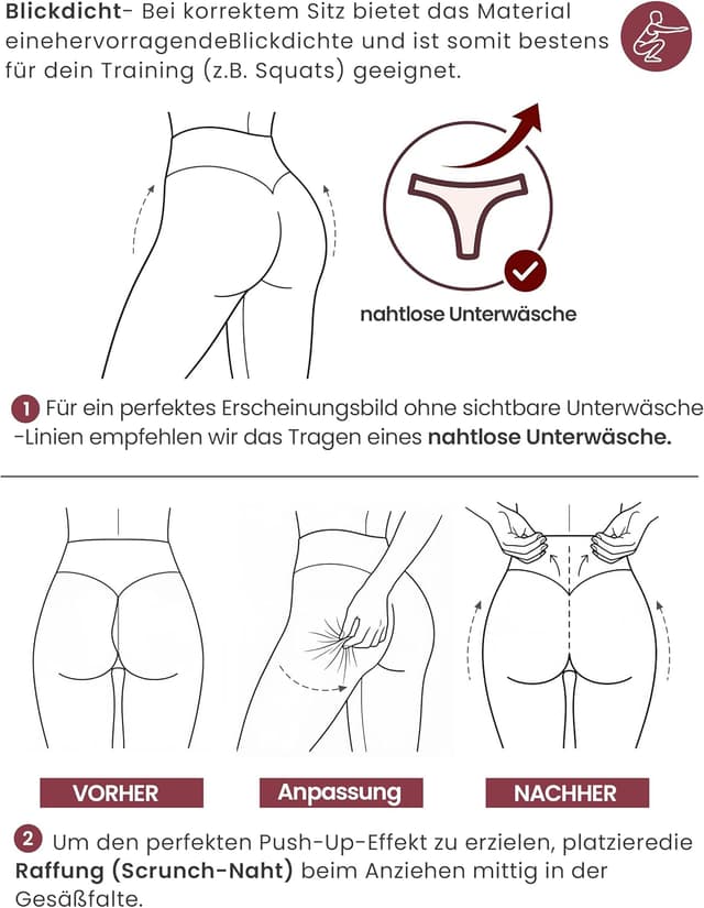 Thumbnail 4 de Scrunch Butt Leggings für Sport, High Waist