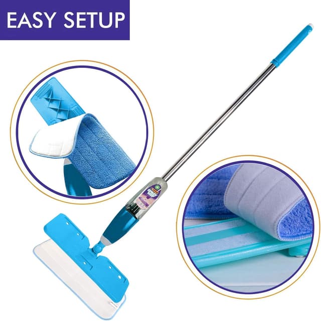 Detalle de Vicloon Panno Mocio in microfibra (6 pezzi) – ricambi lavabili per mop spray e mop riutilizzabili