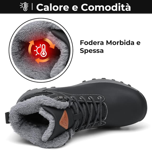 Thumbnail 1 de Mishansha Stivali da neve imbottiti uomo donna 36-48