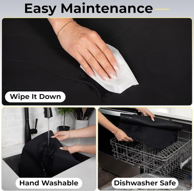 Thumbnail 4 de 28 x 20 Inch Stove Top Silicone Mat Heat-Resistant 450°F