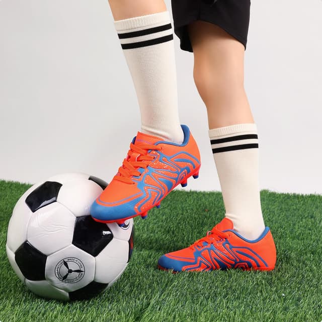 Detalle 2 de DREAM PAIRS Youth Firm Ground Soccer Cleats for Boys & Girls (Outdoor Training & Football Shoes)