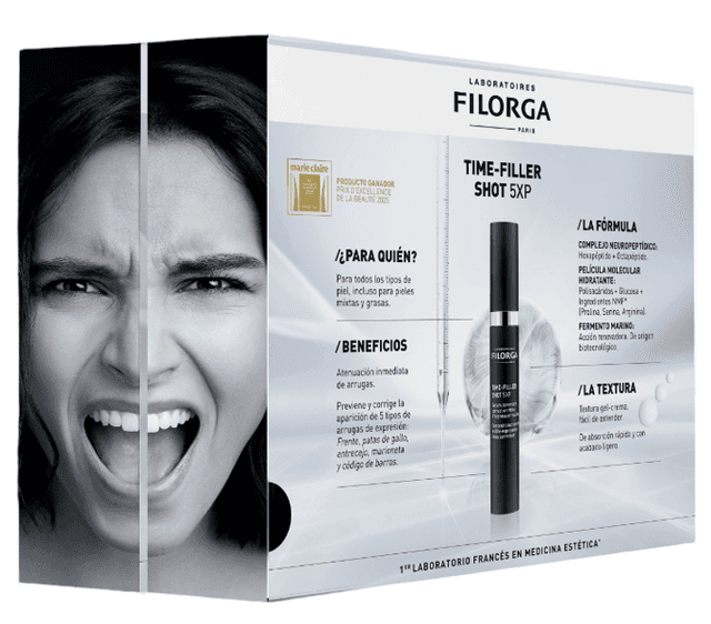 Detalle 2 de Filorga Time Filler 5XP Shot 15ml + Mascarilla Reafirmante 💆♀