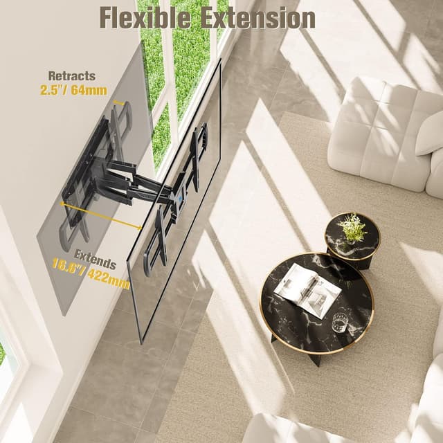 Detalle de Mounting Dream MD2296 Full Motion TV Mount 100 lbs