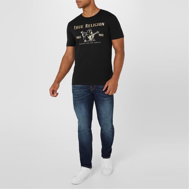 Detalle 2 de True Religion T-shirt manches courtes Bouddha métallique pour homme