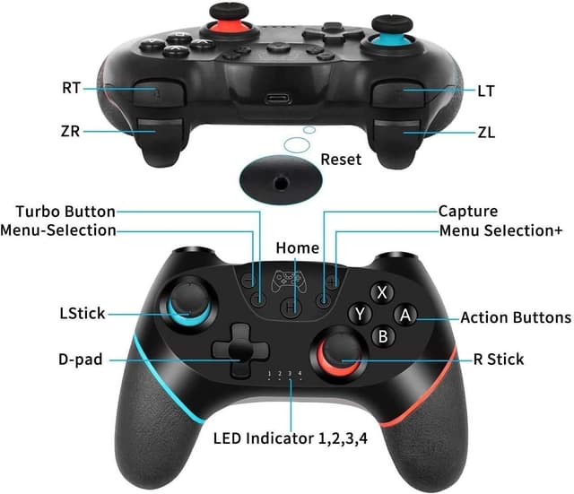 Thumbnail 6 de Olimoxi Switch Pro Controller with Hall Effect 2025