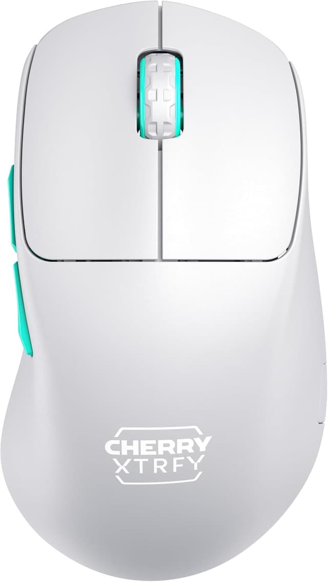 Detalle de CHERRY XTRFY M64 Wireless Gaming-Maus – ultraleicht, weiß 🖱