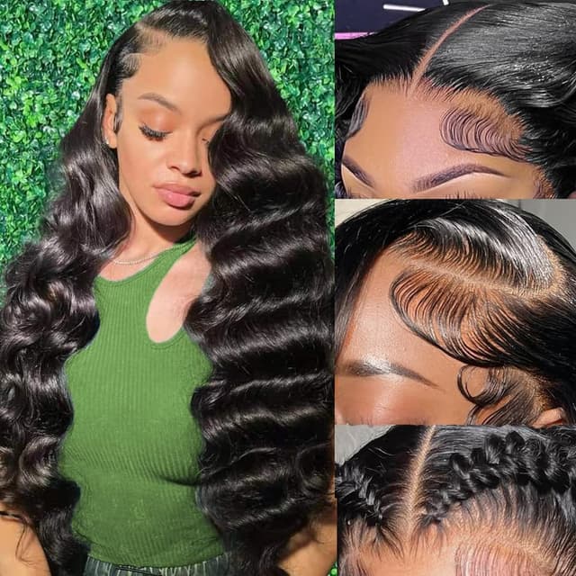Detalle de OVEOOZ 30 Inch Body Wave Lace Front Wig 🎀