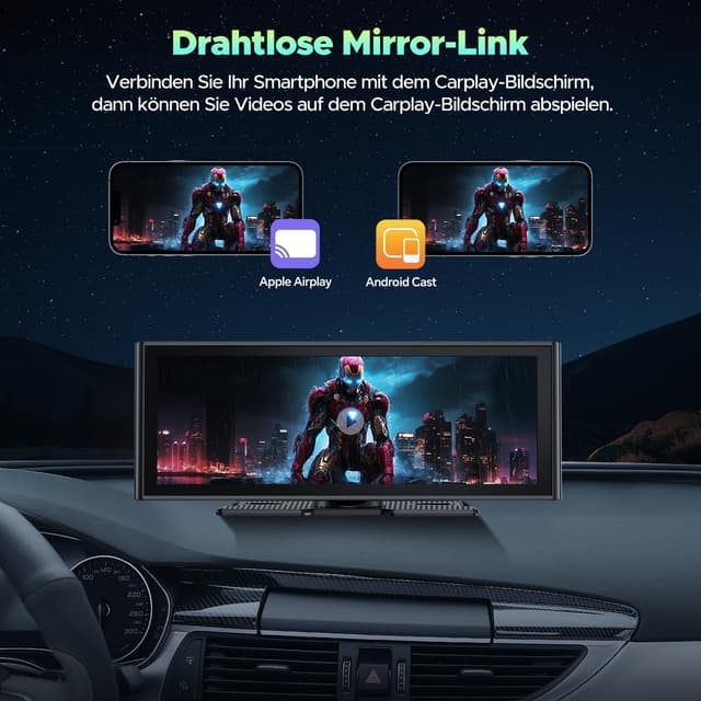 Thumbnail 3 de Autoradio portatile 9,26" con CarPlay e Android Auto