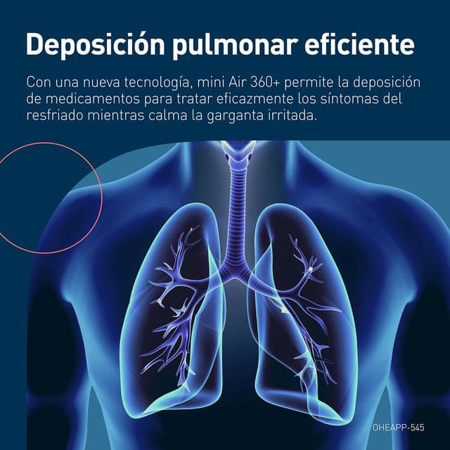 Thumbnail 4 de mini Air 360+ OMRON | Nebulizador portátil y silencioso 🌬