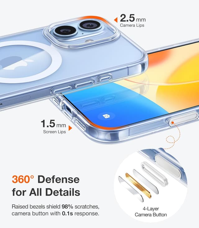 Thumbnail 5 de TORRAS Magnetic Shockproof iPhone 17 Case 12FT