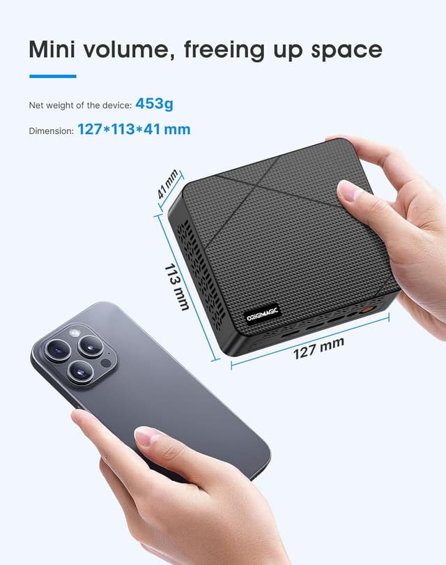 Detalle de origimagic C3 Mini PC i3 5005U, 8GB