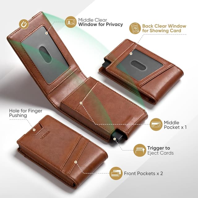 Detalle 2 de VULKIT RFID wallet card holder 12 cards