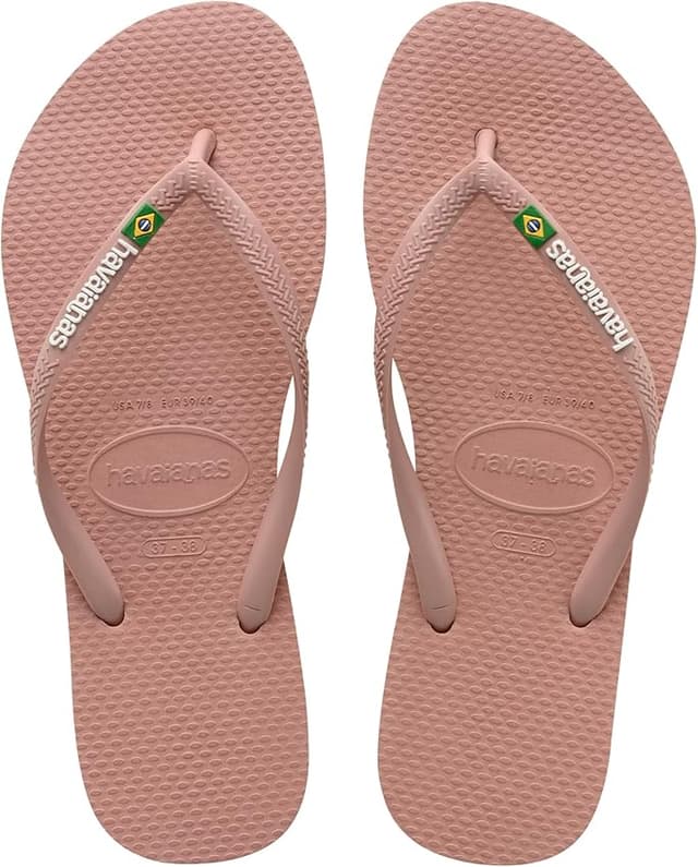 Detalle de Havaianas Slim Brasil Logo 🩴 Chanclas Mujer Duraderas