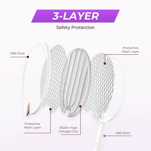 Detalle 2 de Aspectek Raqueta eléctrica 1200 mAh