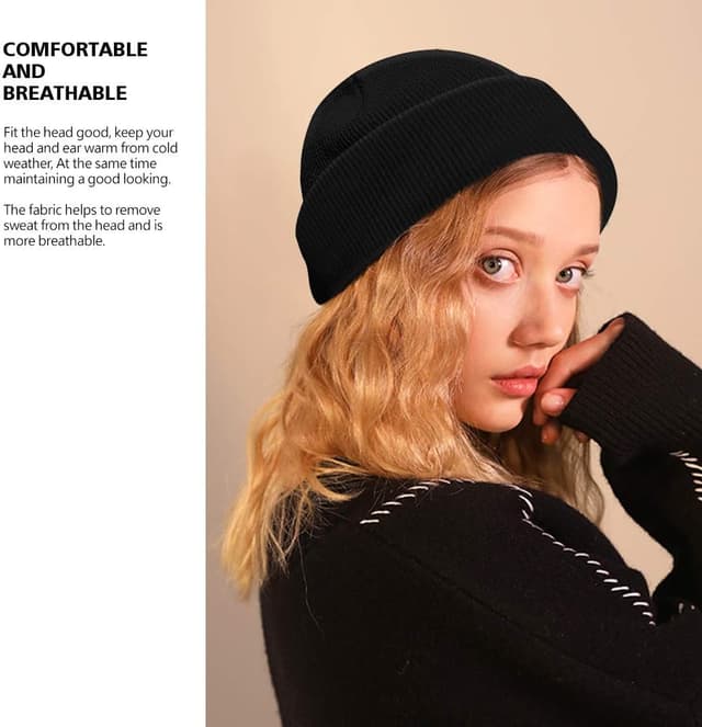 Detalle de MOBIUSPHY Cappello Invernale Unisex Nero