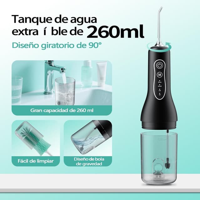 Thumbnail 6 de OasiSmile Irrigador bucal portátil 5 boquillas