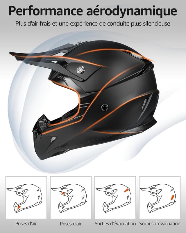 Thumbnail 3 de YEMA YM-915 Casco Motocross