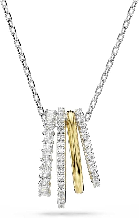 Detalle 2 de Swarovski Hyperbola colgante blanco oro rosa