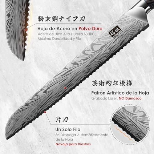 Thumbnail 2 de SHAN ZU 10" Couteau à Pain — Cuchillo de pan 10" 🍴