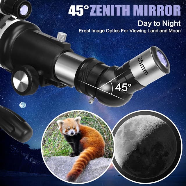 Thumbnail 3 de MEEZAA Télescope 70 mm pour débutants