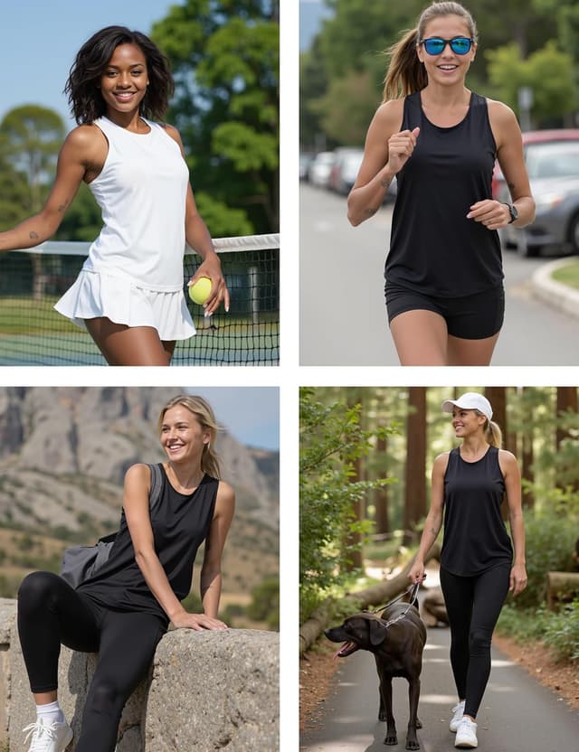 Thumbnail 6 de Terecey débardeur de sport femme sans manches en tissu mesh respirant