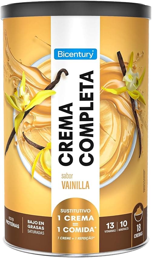 Detalle de Bicentury Crema Completa Sustitutiva de Comida Vainilla 🥄