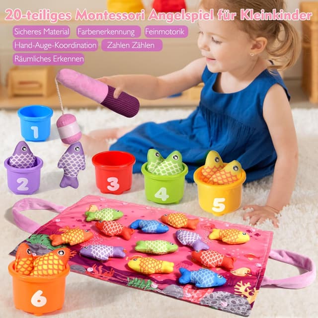 Detalle 2 de Yitical Montessori Angelspiel ab 1 Jahr