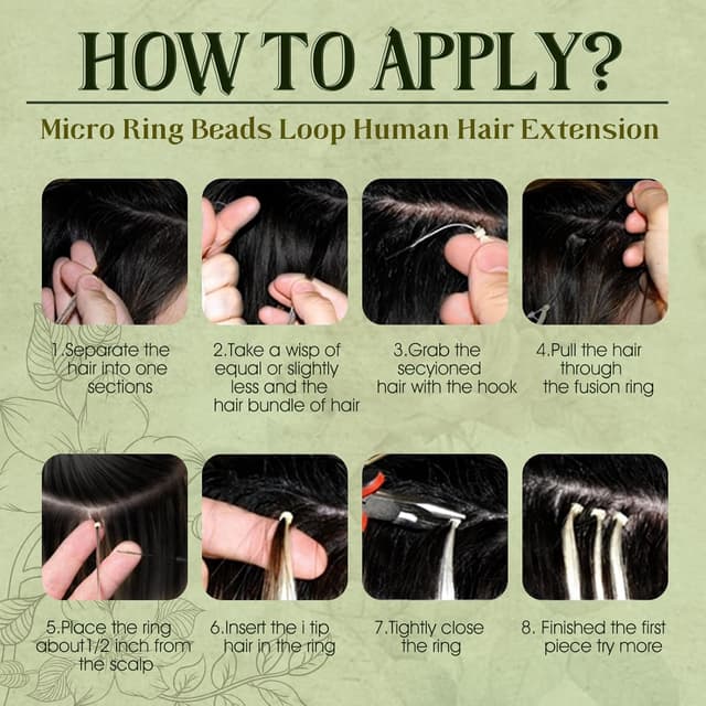 Thumbnail 2 de RUNATURE Extension Microring Capelli Veri 45cm 50s