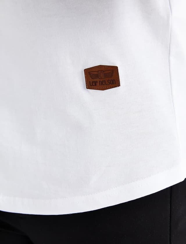 Detalle de Leif Nelson Herren Casual T-Shirt mit Rundhalsausschnitt – alltagstauglich kombinierbar