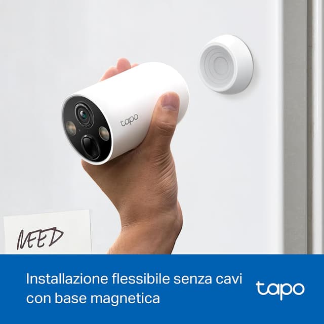 Thumbnail 2 de Tapo C425 Telecamera WiFi 4MP con batteria 10000mAh e base magnetica