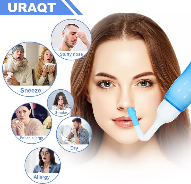 Thumbnail 4 de URAQT Neti Pot 240ml Lavaggio nasale per tutta la famiglia