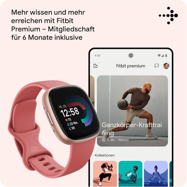 Thumbnail 6 de Google Fitbit Versa 4 Smartwatch 6 Tage