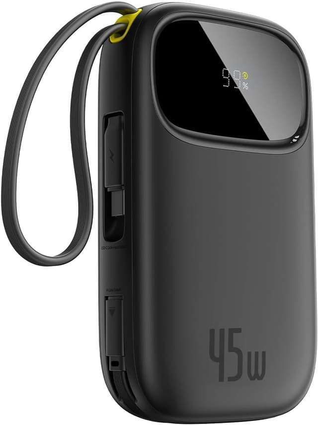 Detalle 2 de Baseus Qpow3 20000mAh 45W power bank with integrated USB-C cable (PD3.0/PPS fast charging)