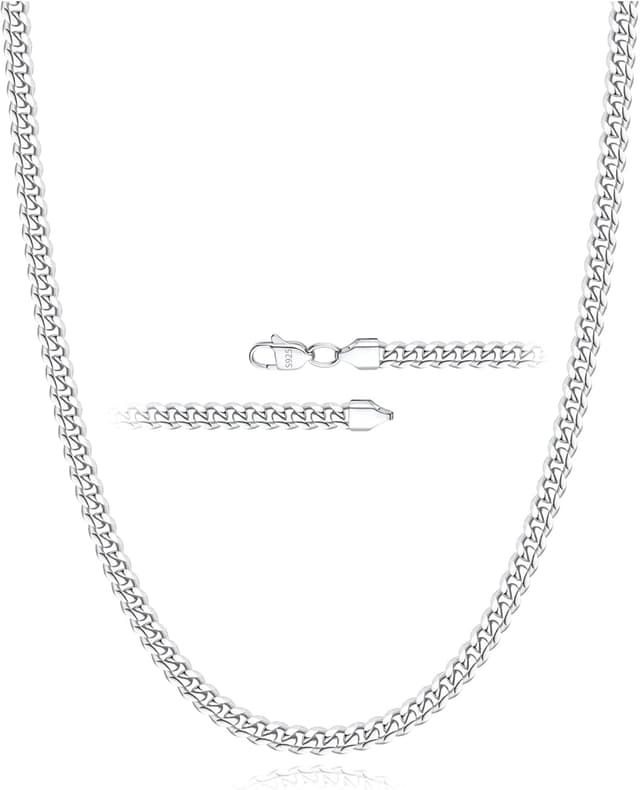 Detalle de Rajputana S925 4mm Cuban chain 8mm