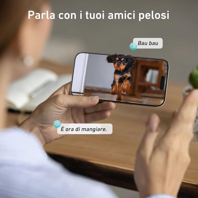 Detalle de Nityers distributore automatico cibo per gatti e cani con telecamera 1080P, audio bidirezionale e Wi‑Fi 2.4/5 GHz