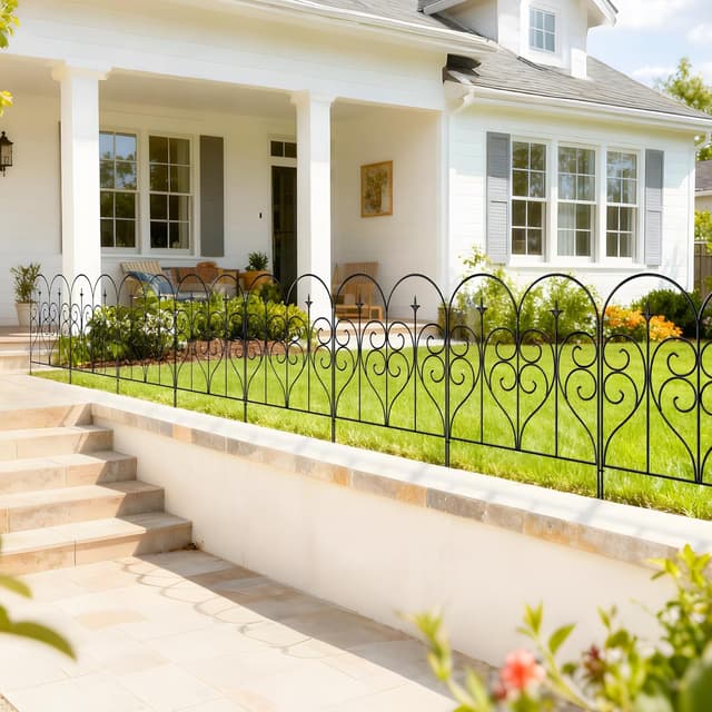 Thumbnail 6 de Thealyn Dekorativer Metallzaun 81 cm