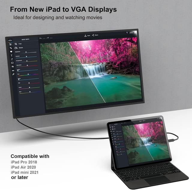 Thumbnail 6 de BENFEI Cavo USB-C a VGA 1,8 metri con compatibilità Thunderbolt 3/4