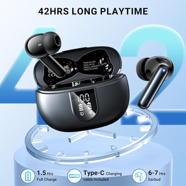 Thumbnail 4 de Wireless Earbuds Bluetooth 5.3 42H playtime