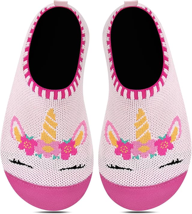 Detalle de Kyopp Hausschuhe für Kinder – Barfußschuhe/Kindergarten-Slipper mit rutschfester Sohle