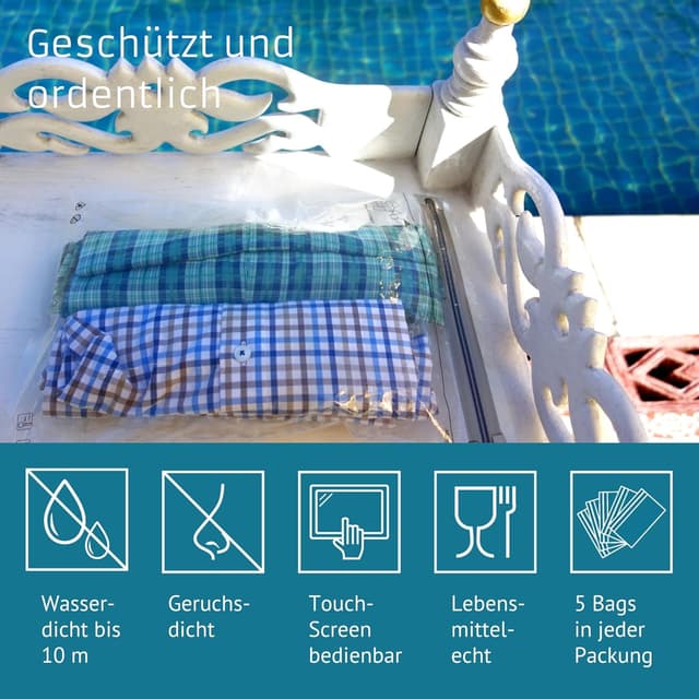 Detalle 2 de Noaks Bags wasserdichte Beutel 5er-Pack