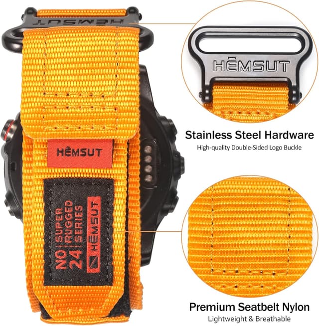 Detalle de Cinturino Garmin Nylon torbollo 20 mm