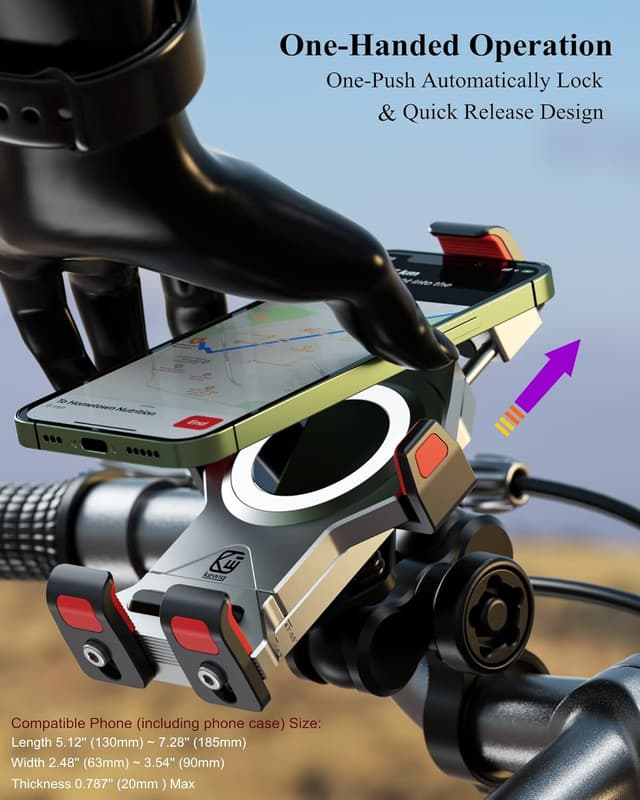 Thumbnail 5 de BRCOVAN Aluminium Motorrad-Handyhalterung