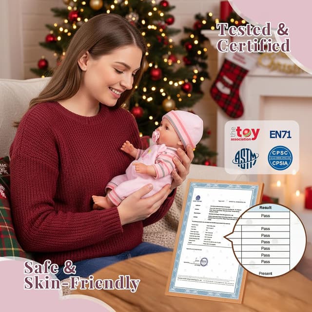 Thumbnail 4 de BABESIDE Mia 12-Inch Realistic Baby Doll