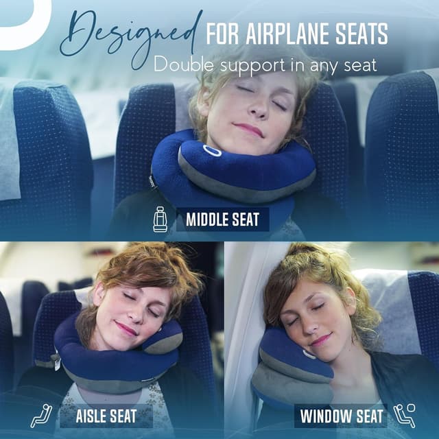 Detalle de BCOZZY travel neck pillow for flights