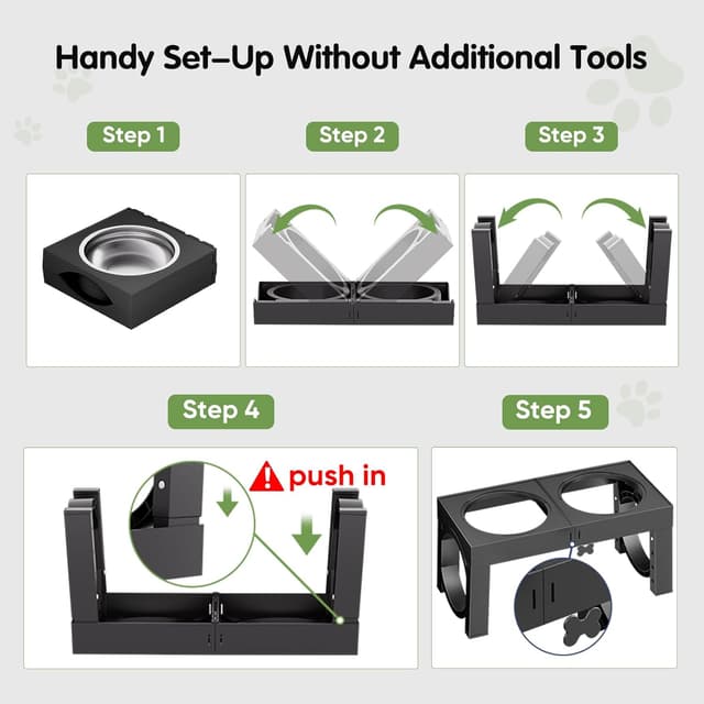 Thumbnail 6 de XIAZ Elevated Dog Bowls 1L