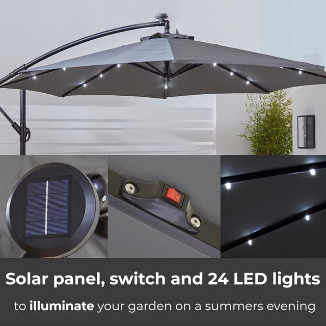 Detalle 1 de Garden cantilever parasol Neo 3M